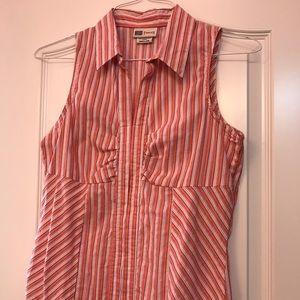 Cute Coral Striped Women’s Vest Size 4/6